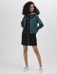 Schwarzes Zipper-Kleid mit Ajourmuster I.Code-6