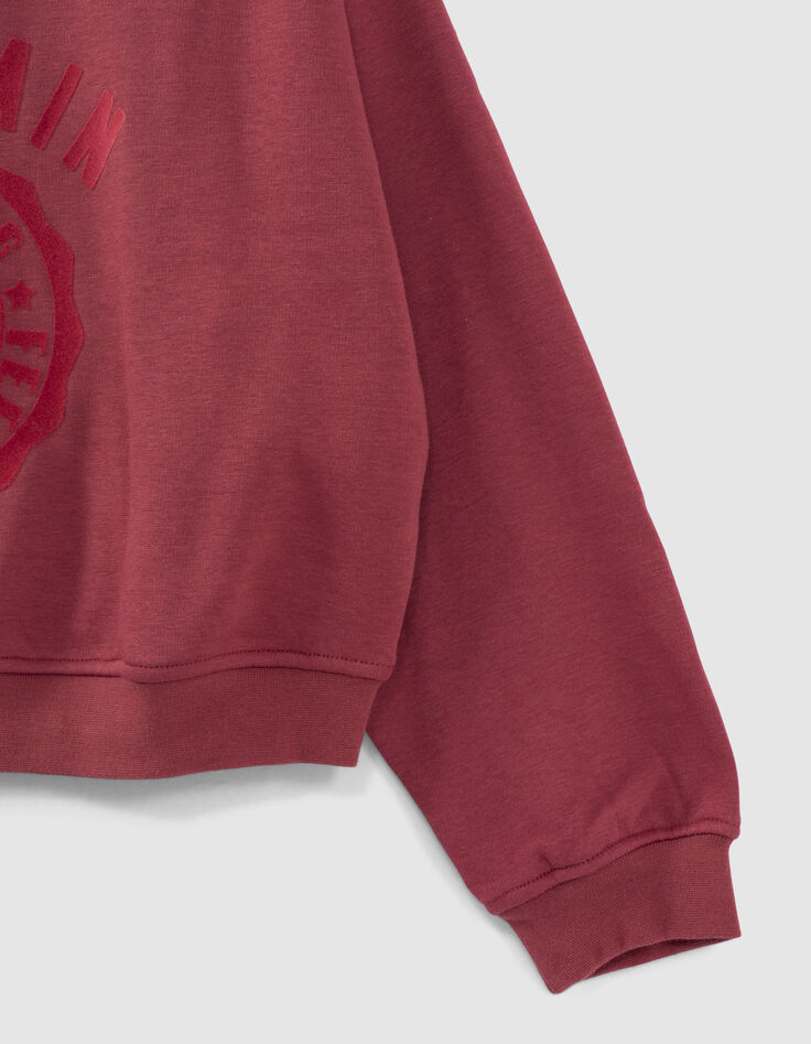 Sweat cherry visuel montagnes floqu&eacute; fille-5