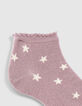 Calcetines parma estrellas y flores niña-4