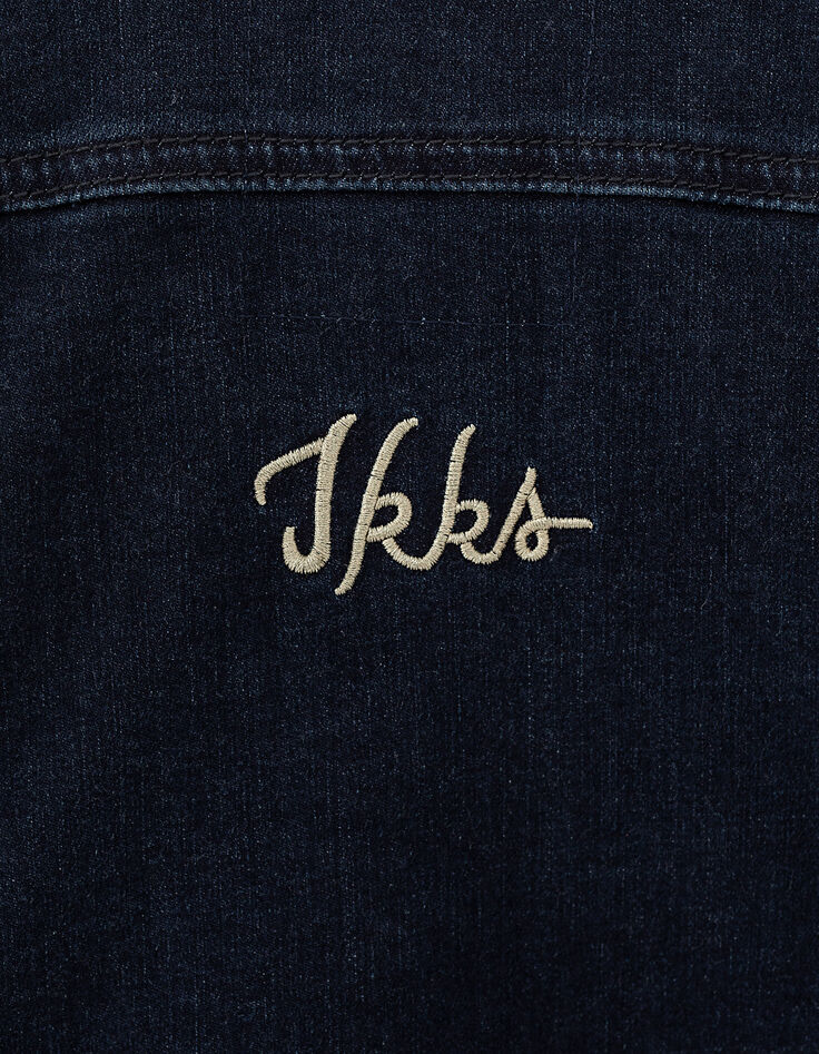 M&auml;dchenjeansjacke in Rinse-Waschung mit Stickerei-7
