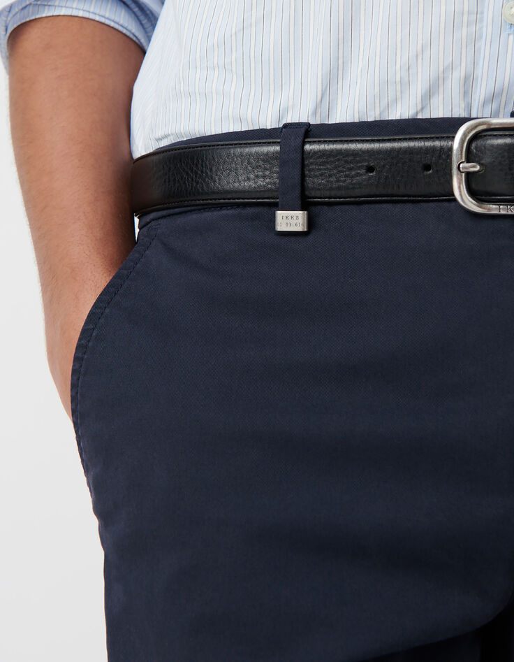 Men’s navy SLIM chinos-5