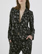 Damenchiffonblazer mit Tattoo-Print-1