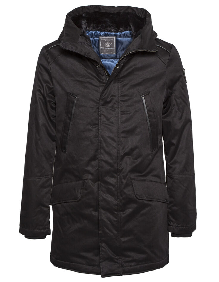 Parka noire homme-7