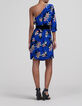 Asymmetrische jurk LENZING™ ECOVERO™ paradijsbloemen Dames-5