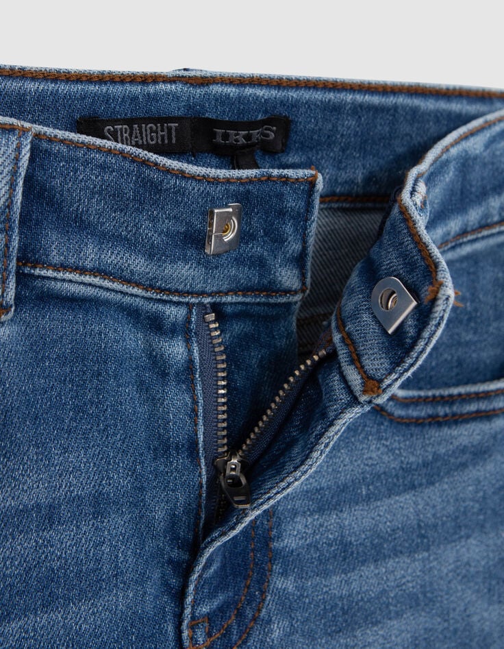 Vaqueros azules de pierna recta para chicos-5