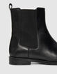 Women’s black leather pointed-toe Chelsea boots-5