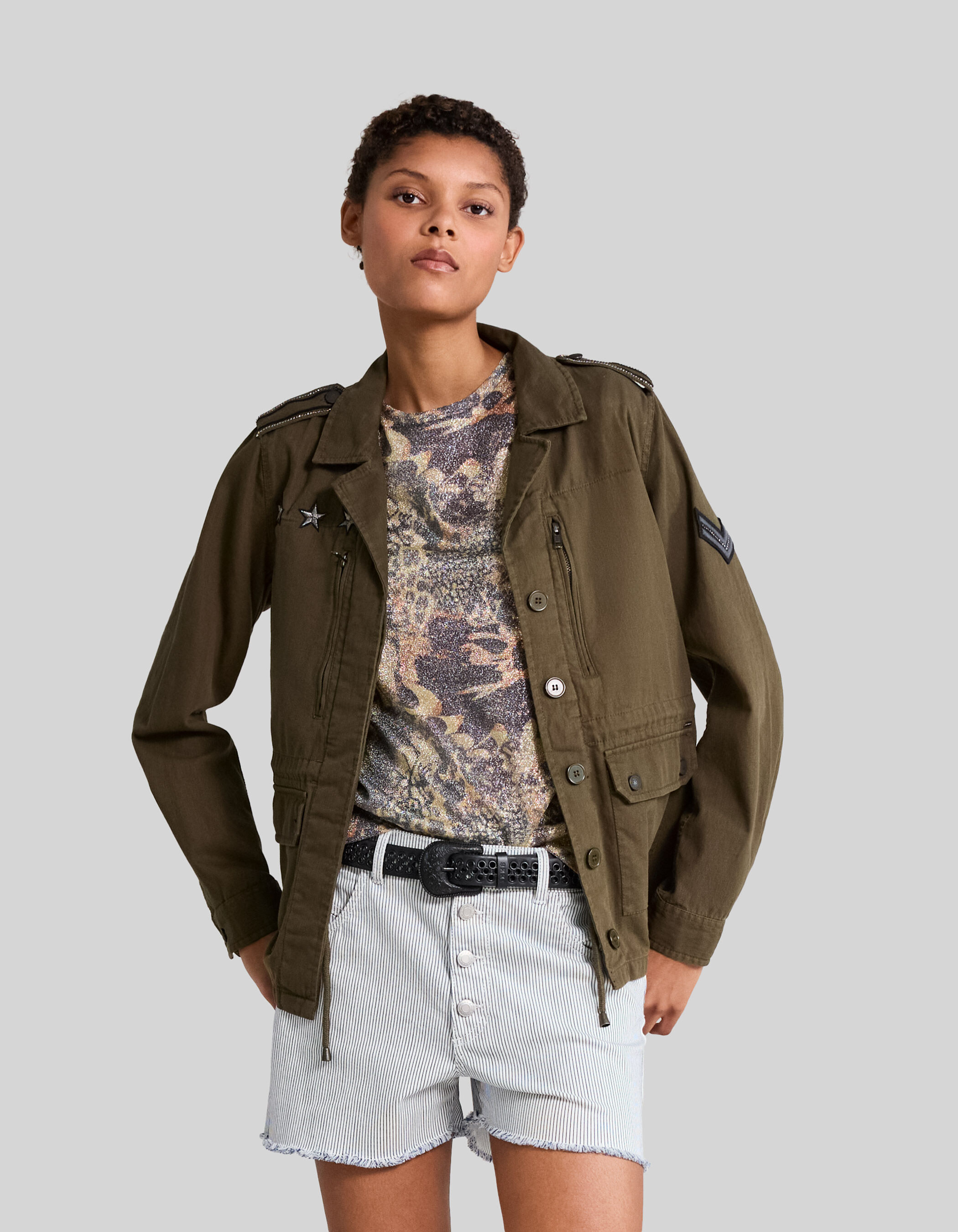 Veste saharienne femme ikks clearance