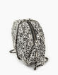 I.Code black Paisley print quilted bag-3