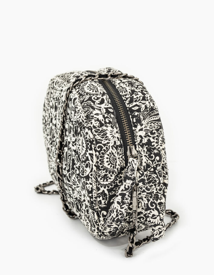 I.Code black Paisley print quilted bag - I.CODE