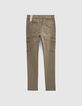 Pantalón cargo caqui de talle alto niña-4