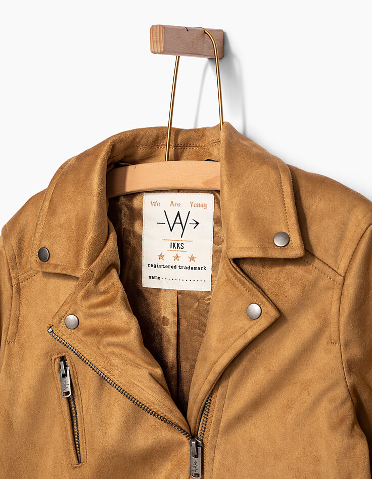 M&auml;dchenbikerjacke aus Wildleder-4