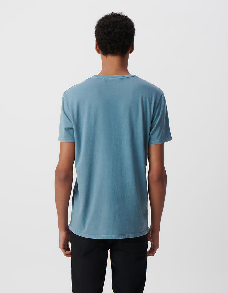 T-shirt orage visuel tête-de-mort Homme-3