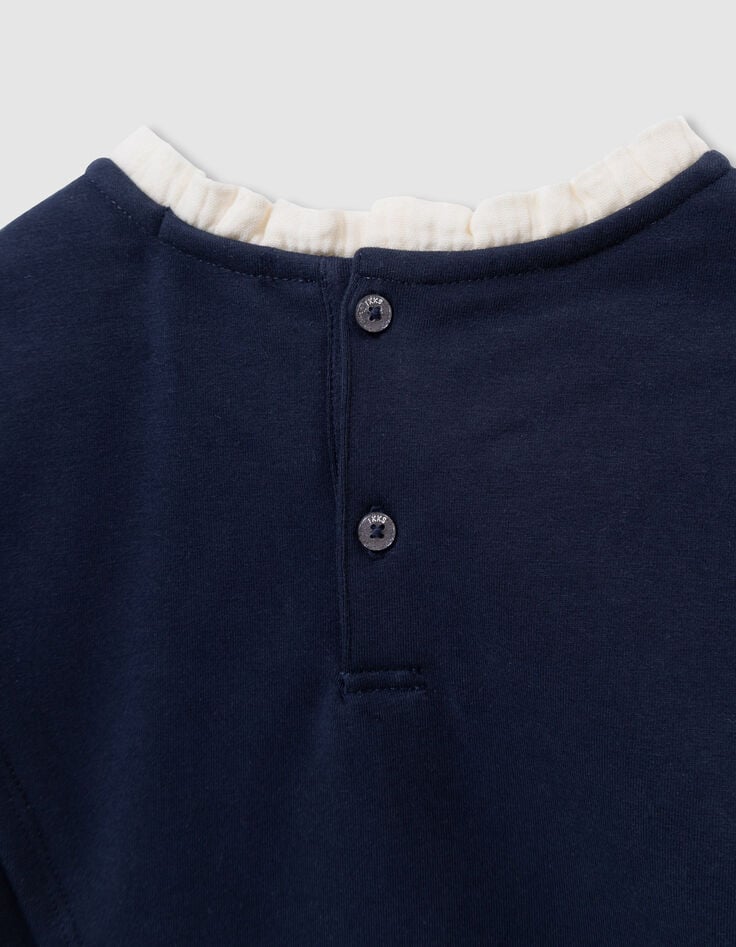 Sudadera azul marino mensaje cuello Harry Potter niña-8 Sudadera azul marino mensaje cuello Harry Potter niña-8