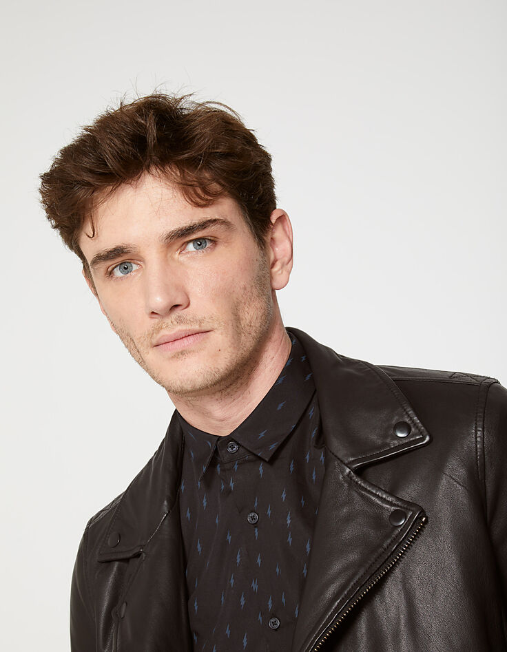 Blouson cuir homme-6