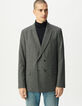 Grijze blazer ruitmotief Heren-2