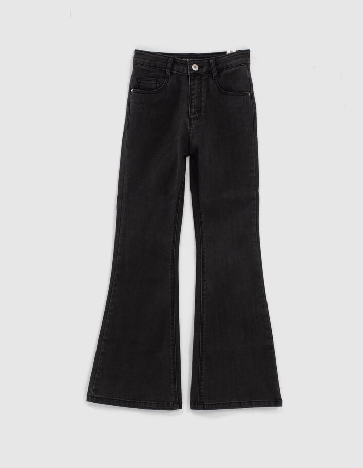 Black used skinny flare jeans meisjes - IKKS