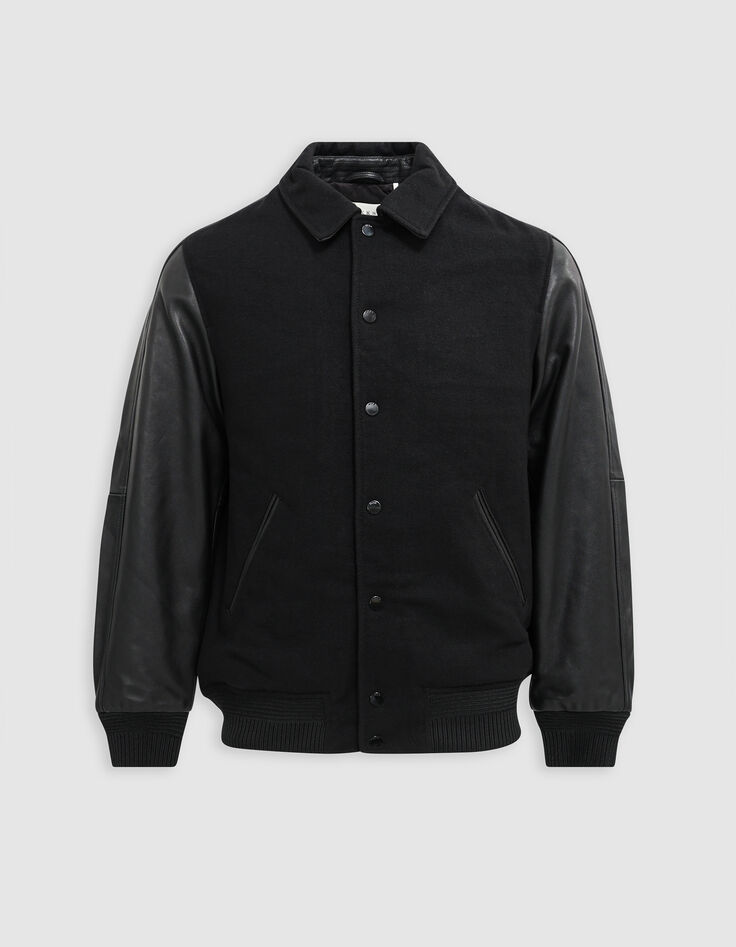 Cazadora teddy negro cuero chrome free bimaterial hombre-6 Cazadora teddy negro cuero chrome free bimaterial hombre-6