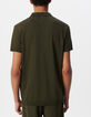 Men&rsquo;s khaki cotton modal polo shirt-3