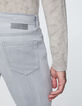 Hellgraue SLIM-Herrenjeans IKKS BETTER Bali-5