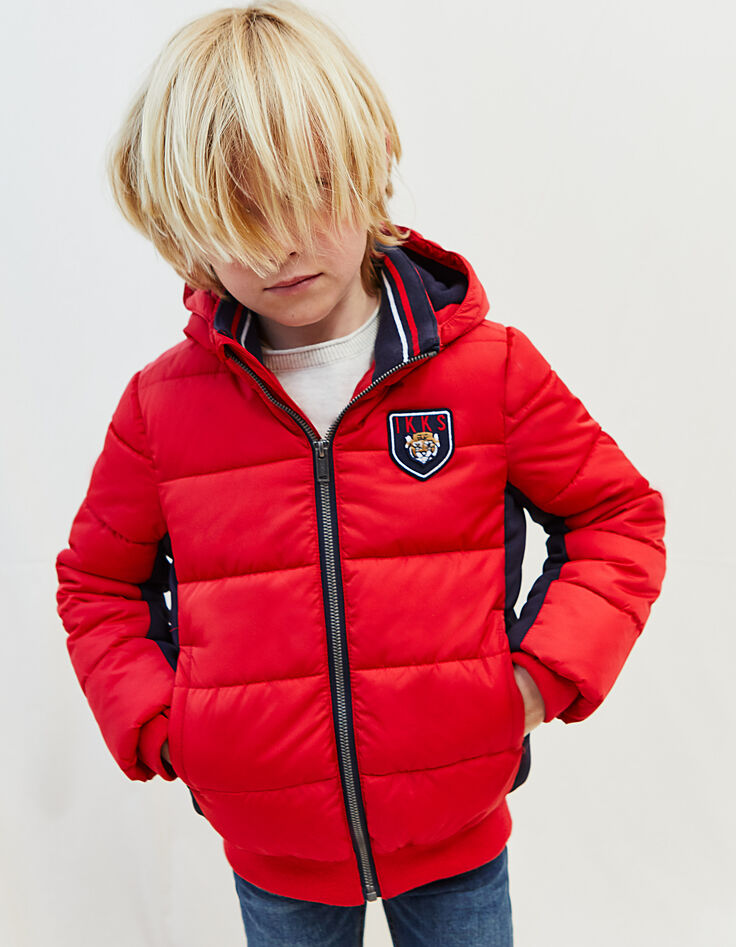 Rote Jungensteppjacke -3