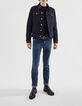 Men’s navy DRY FAST sweater with stitched knit on back -6