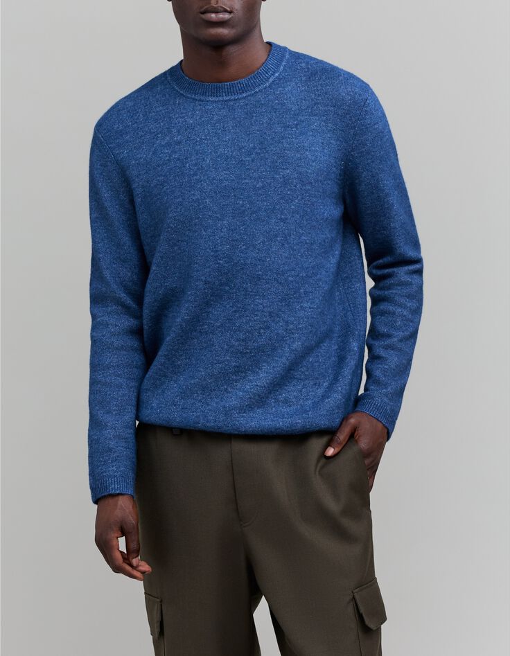 Jersey de punto cobalto para hombre-2