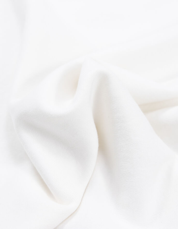 Tee-shirt blanc message brodé perles-6 Tee-shirt blanc message brodé perles-6