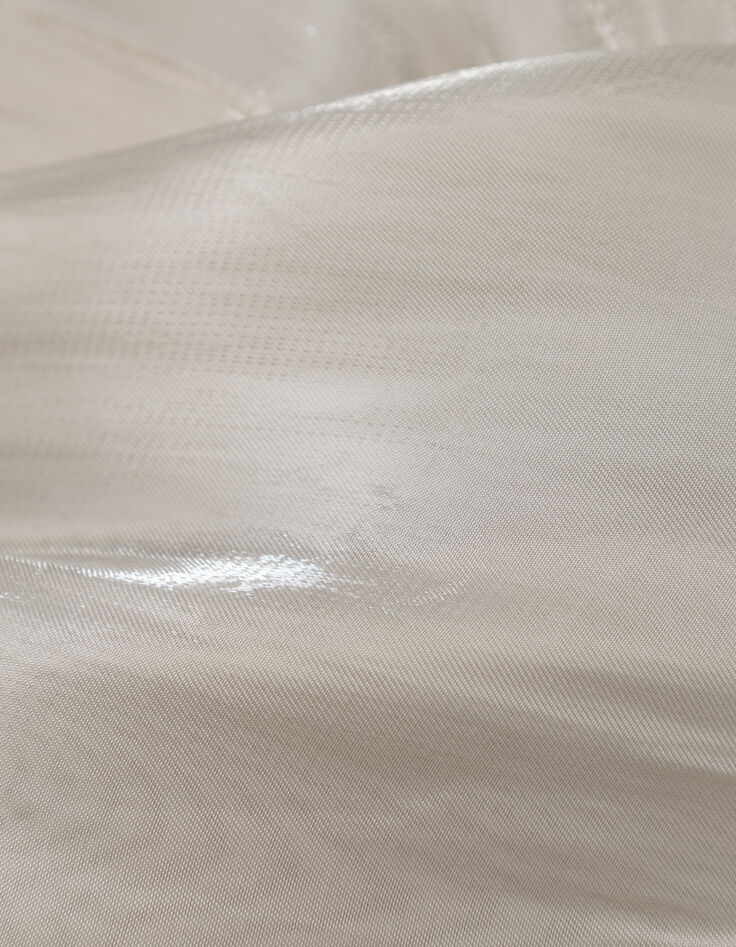 Dameshemd met beige goudlam&eacute; stropdas-4