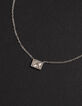 Women’s silver-tone choker with diamante-4