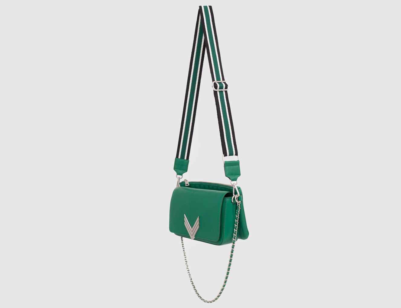Women’s green leather NAPOLI 111 bag - IKKS-3