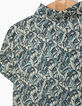Chemise encre Liberty® à motifs feuillage garçon -5