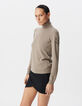 Pull sésame tricot chevrons brodés Femme-2