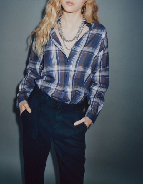 Women’s garnet checked shirt - IKKS