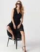 Black long dress with pleated detail Women's size-5