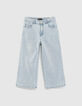 Bleach Blue Mädchenhosenrock aus Jeansstoff-1