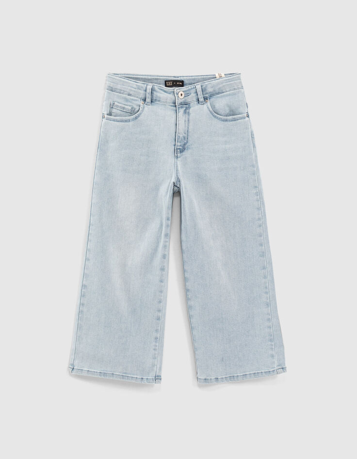 Bleach Blue Mädchenhosenrock aus Jeansstoff-1