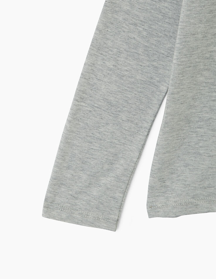 Boys’ medium grey marl Good Karma tiger graphic T-shirt-4
