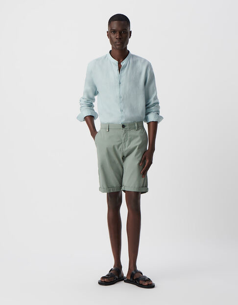Bermuda CHINO TAPERED bleu gris Homme - IKKS