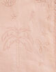 Girls’ powder pink jacket with Boho embroidery-7