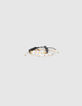 Girls’ vanilla and black slogan beaded bracelets-1