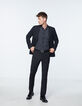 Schwarzes SLIM-Herrenhemd mit Paris-Motiven-7