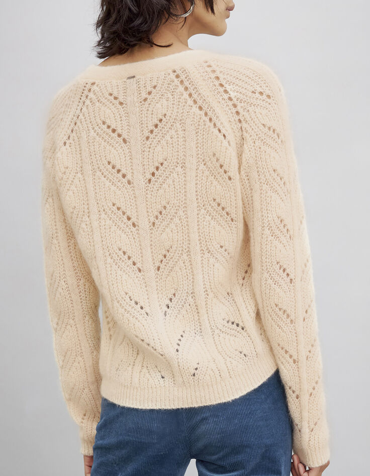 Women’s openwork knit cardigan-3