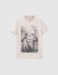 Men's beige tree T-shirt-7
