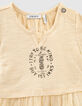 Weizengelbes Mix-and-Match Babymädchen-T-Shirt mit Message-3