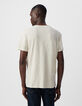 T-shirt L'Essentiel stuck coton bio col rond Homme-3