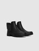 Schwarze Chelsea-Damengummistiefel Profilsohle-4