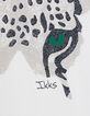 Visueel ecru vlinder-panter meisjes-T-shirt-6