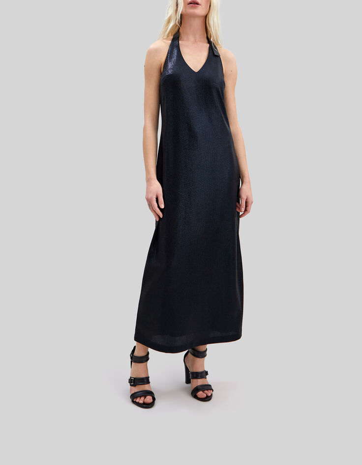 Pure Edition &ndash; Langes, schwarzes Damenkleid aus Lurex-2