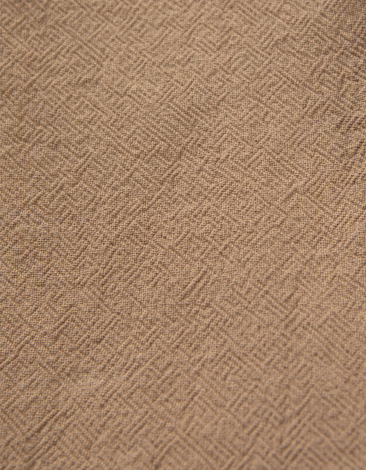 Beige Jungen-CHINO-Bermudas aus Reliefstoff-8