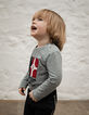 Donkergrijs T-shirt met vlaggen babyjongens -4
